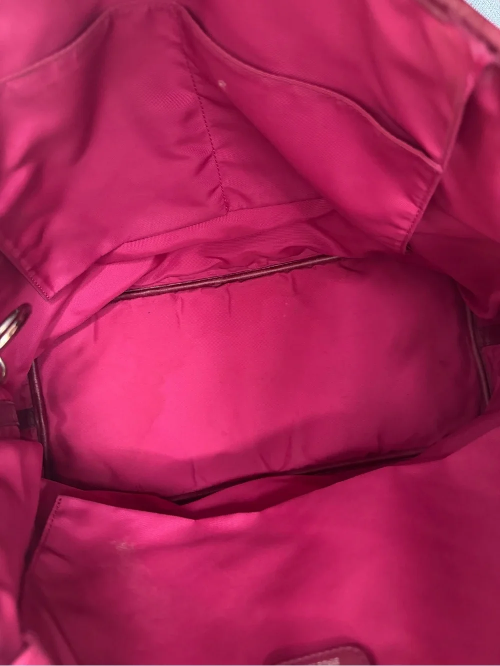 Dior Quilted Tote in Raspberry Pink with Signature Charm